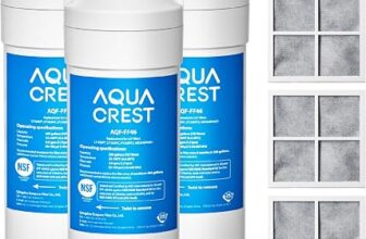 AQUA CREST LT1000PC Refrigerator Water Filter and Air Filter, 3 Combo