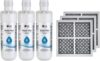 LG LT1000P3 & LT120F 3-Pack Bundle | Replacement Refrigerator Water & Air Filters | 200 Gallon Water Filter Capacity (NSF42, NSF53, and NSF401)