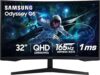 Samsung 32" Odyssey (G55C) Series QHD 1000R Curved Gaming Monitor,