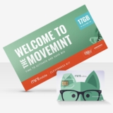 $20/mo. Mint Mobile Phone Plan with 17GB of 5G-4G LTE Data + Unlimited Talk & Text for 3 Months (3-in-1 SIM Card)