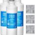 LG LT1000P3 6-Month / 200 Gallon Refrigerator Replacement Water Filter, 3 Count (Pack of 1), White