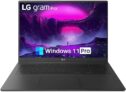 LG gram Pro 17″ Laptop, Intel Core Ultra 9 285H, 32GB RAM, 4TB SSD, Black