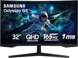 Samsung 32″ Odyssey (G55C) Series QHD 1000R Curved Gaming Monitor,